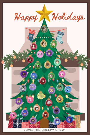 Creepy Crew Christmas tree 2025