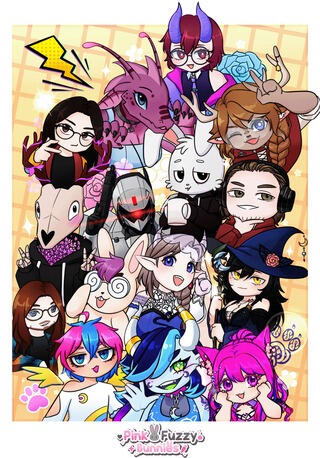 Pink Fuzzy Bunnies Stream Team